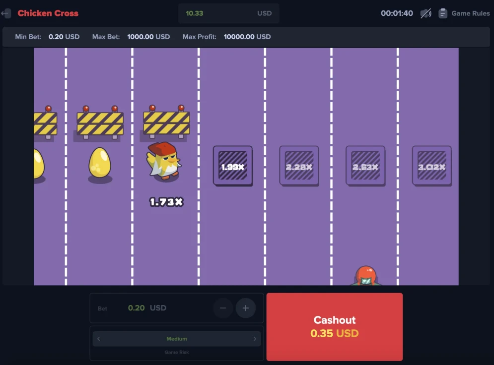 Chicken Cross Game