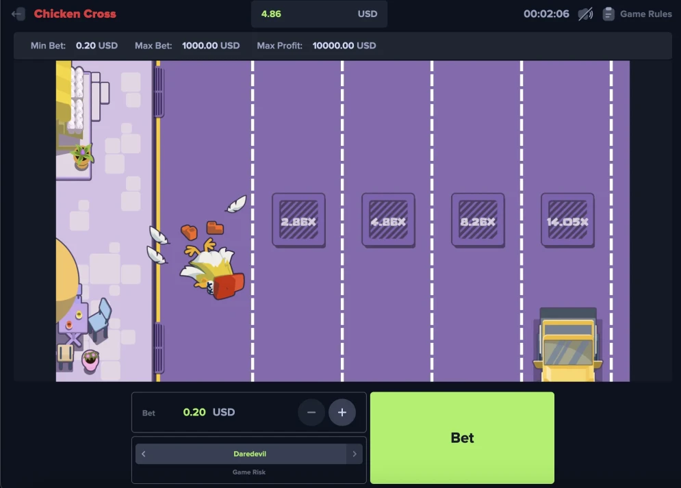 Chicken Cross Game